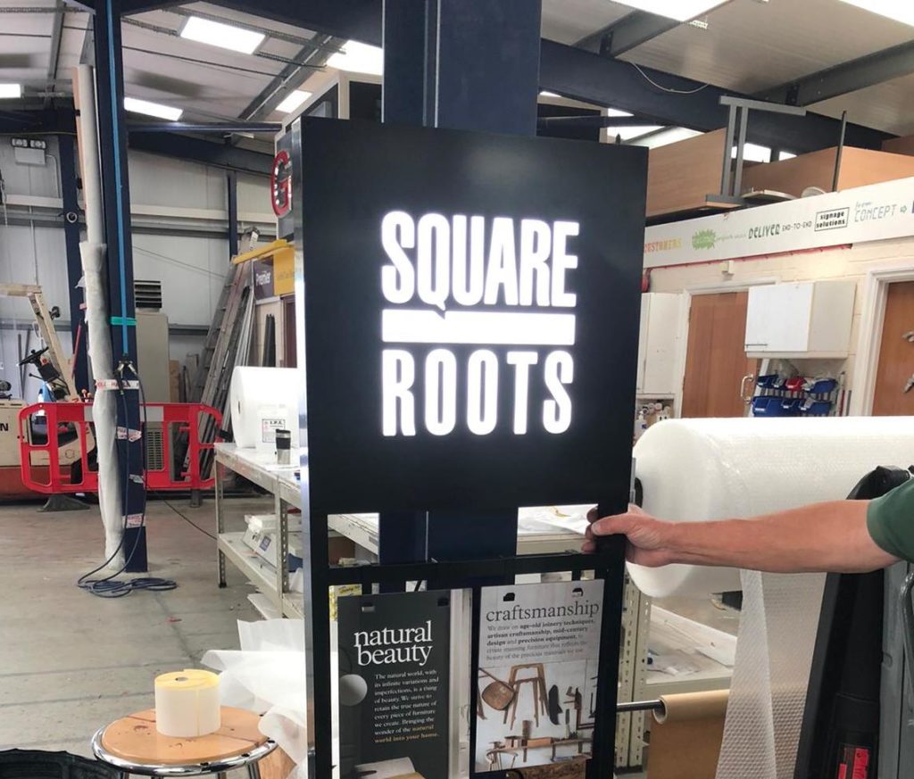Square Roots Signage Sustainability